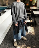 Side Tuck Bermuda Denim