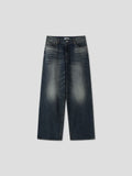 Tile Washed Wide Denim