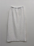 Tuba Wrinkle Banding Long Skirt