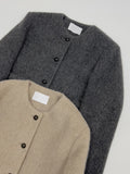[wool30%] Twinkle Hairy Wool Jacket