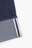Non fade rolled raw bermuda pants