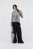 Ronnie Frill Cardigan Halter Tee