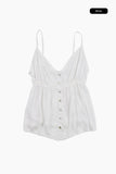 Pure shirring sleeveless blouse