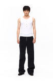 CUT OFF SNAP SLEEVELESS