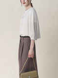 [Premium] Whole Garment Ash One Button Cardigan