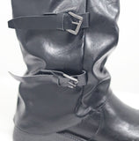 Low Buckle Biker Boots