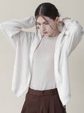 [Premium] Merino Wool Cherry Hood Zip-Up