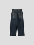 Tile Washed Wide Denim