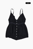 Pure shirring sleeveless blouse
