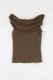Miller Net Off-Shoulder Top