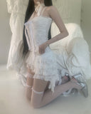 [only suzen] Temer lace ribbon dress