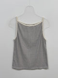 Dog Stripe Boat Neck Sleeveless
