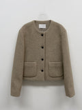 [wool30%] Twinkle Hairy Wool Jacket
