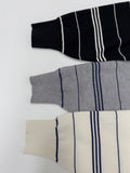 Symbol Stripe Overfit Collar Knit