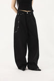 Bohemian Studded Black Pants
