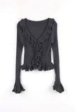 Barbie Ruffle Knit Cardigan