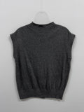Maple Button Sleeveless Knit