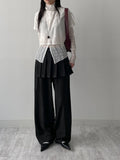 Object wrap skirt slacks