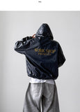 Symposium Hood Leather Jacket