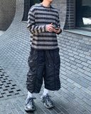 Nylon Shirring Bermuda Pants