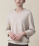 [Premium] Day Whole Garment Collar Neck Knit