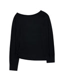 ONE-SHOULDER LONG SLEEVE T-SHIRT