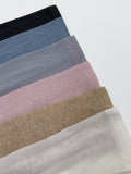 Pin-Tuck Tencel See-Through T-Shirt