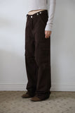 Denue Brown Cargo Pants