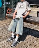 Teen Washed Deep Tuck Bermuda Denim