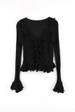 Barbie Ruffle Knit Cardigan