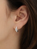 Essence Silver (W) Moissanite Perfect One Touch Earrings