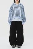 (W) Mush Striped Zip Hoodie