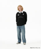 TRACK COLLAR SWEATSHIRT
