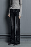 Low Brushed Bootcut Jeans