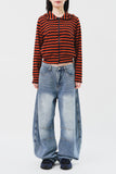 (W) Moor Striped Hooded Jacket