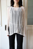 Diagonal Net Long Knit
