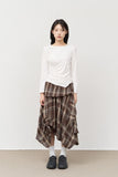 (W) Netty Checked Skirt
