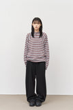 Su Striped Knitted Hoodie