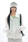 Shine silhouette see-through jumper