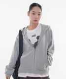 Ready crop zip-up hoodie