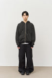 Cole Cropped Dyeing Zip Hoodie