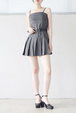 Elfin Belted Pleated One Piece