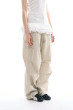 Oasis loose parachute pants