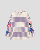 No.028 CROSS PATCH STRIPE LS