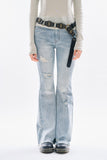 Lulu damage bootcut denim pants