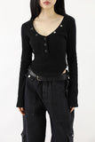 Lena Deep V Snack Tee
