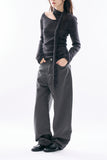 Symphony curved cotton pants