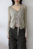 May Frill Thin Cardigan