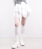 Flory Unbalanced Lace Skirt