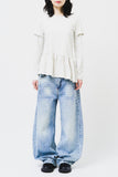 (W) Musk Shirring Top